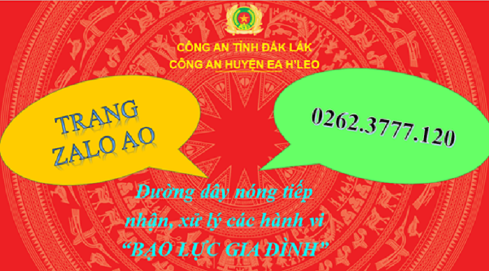Công khai đường dây nóng tiếp nhận, giải quyết “BẠO LỰC GIA ĐÌNH”